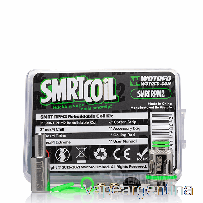 Kit De Bobina Reconstruible Wotofo Smrt [rpm2] Kit De Bobina Reconstruible Vape Argentina
